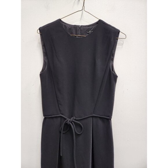 Armani Exhange Womens Little Back Mini Dress Size 4 Tie Waist Sleeveless Capsule - Picture 2 of 8